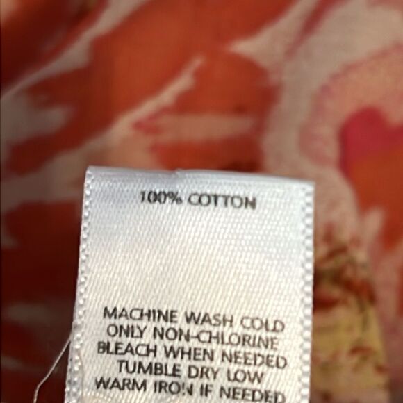 Loft Ann Taylor Sleeveless Floral Print Cotton Top Size LP - Picture 11 of 11
